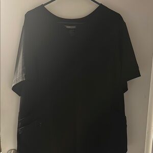 ClimateRight by Cuddl Duds Women’s Scrub Top- black